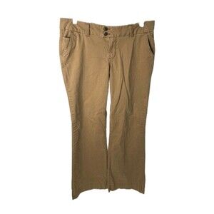A New Approach Women’s Pant's Tan Khaki Style Straight Leg Size 10 x 32
